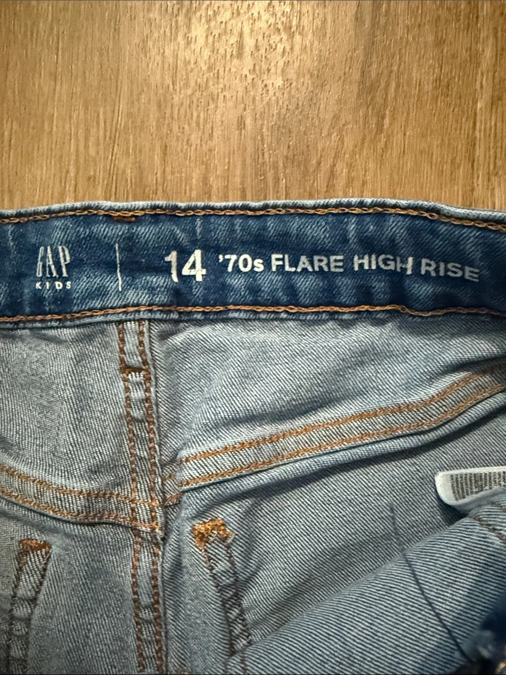 GAP Kids High Rise '70s Flare Jeans Size 14